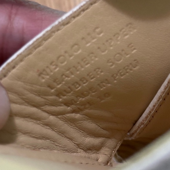 Nisolo 10 Leather All Day Cross Strap Sling Back Sandals in Bone - Picture 10 of 14